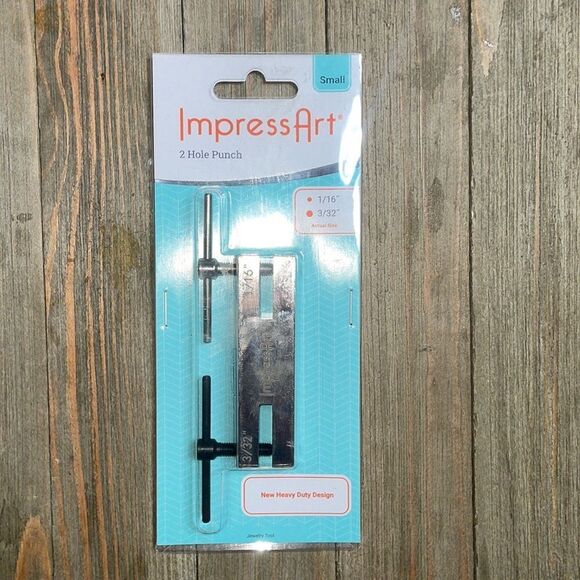 ImpressArt Small 2 Hole Screw Down Punch - Picture 2 of 4